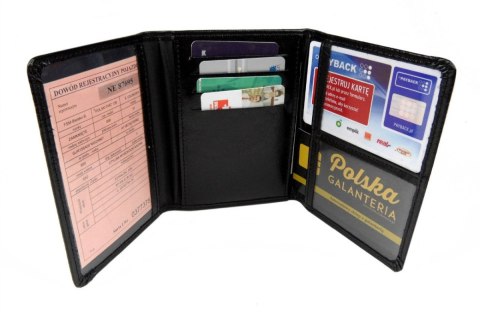 Etui Na Dokumenty ANDRUS (PL) Duży Trzy Części Skóra Naturalna RFID Etui Na Dokumenty ANDRUS (PL) Duży Trzy Części Skóra Naturalna RFID