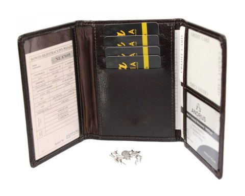Etui Na Dokumenty ANDRUS (PL) Duży Trzy Części Skóra Naturalna RFID Etui Na Dokumenty ANDRUS (PL) Duży Trzy Części Skóra Naturalna RFID
