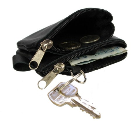 Etui Na Klucze Podwójne Portfelik Kluczówka POLSKA GALANTERIA (PL) Skóra Naturalna Na Jeden Komplet Kluczy 12 x 8 x 2,5 [cm]