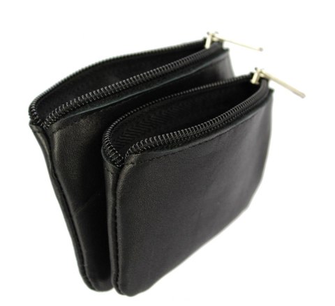 Etui Na Klucze Podwójne Portfelik Kluczówka POLSKA GALANTERIA (PL) Skóra Naturalna Na Jeden Komplet Kluczy 12 x 8 x 2,5 [cm]