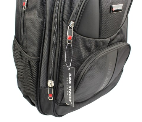 Solidny Plecak Bag Street ''DE LUXE'' Duży Z Funkcją Noszenia Laptopa BS4038 15''