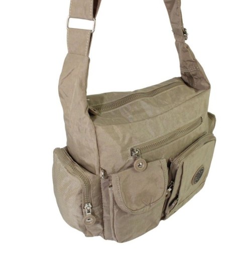 Stylowa Pozioma Torba Średnia Na Ramię Bag Street NR 2219 KAWA Z MLEKIEM Stylowa Pozioma Torba Średnia Na Ramię Bag Street NR 2219 KAWA Z MLEKIEM