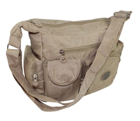 Stylowa Pozioma Torba Średnia Na Ramię Bag Street NR 2219 KAWA Z MLEKIEM Stylowa Pozioma Torba Średnia Na Ramię Bag Street NR 2219 KAWA Z MLEKIEM