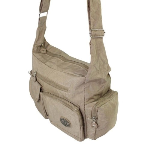 Stylowa Pozioma Torba Średnia Na Ramię Bag Street NR 2219 KAWA Z MLEKIEM Stylowa Pozioma Torba Średnia Na Ramię Bag Street NR 2219 KAWA Z MLEKIEM