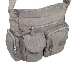 Stylowa Pozioma Torba Średnia Na Ramię Bag Street NR 2219 SZARY