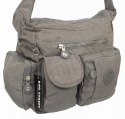Stylowa Pozioma Torba Średnia Na Ramię Bag Street NR 2219 SZARY