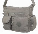 Stylowa Pozioma Torba Średnia Na Ramię Bag Street NR 2219 SZARY