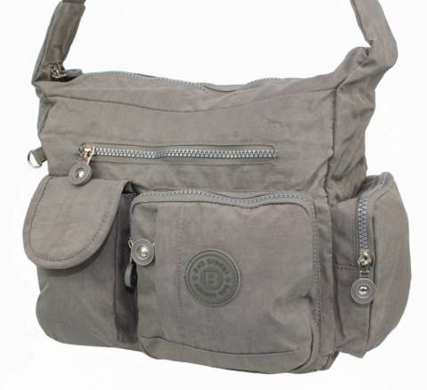 Stylowa Pozioma Torba Średnia Na Ramię Bag Street NR 2219 SZARY Stylowa Pozioma Torba Średnia Na Ramię Bag Street NR 2219 SZARY