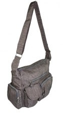 Stylowa Pozioma Torba Średnia Na Ramię Bag Street NR 2219 SZARY