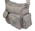 Stylowa Pozioma Torba Średnia Na Ramię Bag Street NR 2219 SZARY