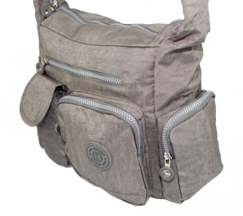Stylowa Pozioma Torba Średnia Na Ramię Bag Street NR 2219 SZARY Stylowa Pozioma Torba Średnia Na Ramię Bag Street NR 2219 SZARY