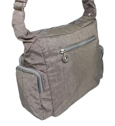 Stylowa Pozioma Torba Średnia Na Ramię Bag Street NR 2219 SZARY Stylowa Pozioma Torba Średnia Na Ramię Bag Street NR 2219 SZARY