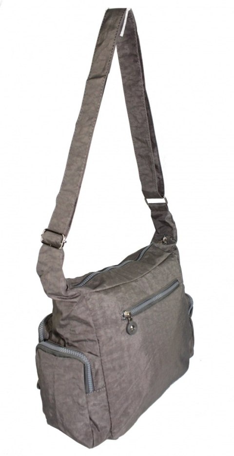 Stylowa Pozioma Torba Średnia Na Ramię Bag Street NR 2219 SZARY Stylowa Pozioma Torba Średnia Na Ramię Bag Street NR 2219 SZARY