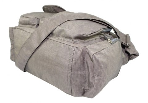 Stylowa Pozioma Torba Średnia Na Ramię Bag Street NR 2219 SZARY Stylowa Pozioma Torba Średnia Na Ramię Bag Street NR 2219 SZARY