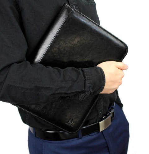 Notatnik - Solidny Notes Biwuar Organizer MARCO (PL) Skóra Licowa Czarny B01-b 32 x 24 cm Notatnik - Solidny Notes Biwuar Organizer MARCO (PL) Skóra Licowa Czarny B01-b 32 x 24 cm