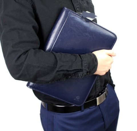 Notatnik - Solidny Notes Biwuar Organizer MARCO (PL) Skóra Licowa Granatowy B01-b 32 x 24 cm Notatnik - Solidny Notes Biwuar Organizer MARCO (PL) Skóra Licowa Granatowy B01-b 32 x 24 cm