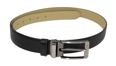 Pasek Męski PAS-MAX (PL) Skórzany ZAOKRĄGLONY Matowy Klamra Nowoczesna Skóra Licowa 30 mm CZARNY Imitacja Szycia Pasek Męski PAS-MAX (PL) Skórzany ZAOKRĄGLONY Matowy Klamra Nowoczesna Skóra Licowa 30 mm CZARNY Imitacja Szycia