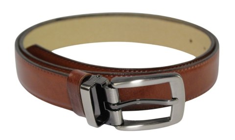 Pasek Męski PAS-MAX (PL) Skórzany ZAOKRĄGLONY Połysk Klamra Nowoczesna Skóra Licowa 30 mm BRĄZOWY Imitacja Szycia Pasek Męski PAS-MAX (PL) Skórzany ZAOKRĄGLONY Połysk Klamra Nowoczesna Skóra Licowa 30 mm BRĄZOWY Imitacja Szycia