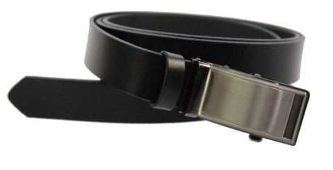 Pasek Męski Skórzany MASSIMO (PL) Skóra Licowa EXTRA 30 mm CZARNY Gładki Klamra Samozaciskowa SREBRNA 24 Pasek Męski Skórzany MASSIMO (PL) Skóra Licowa EXTRA 30 mm CZARNY Gładki Klamra Samozaciskowa SREBRNA 24