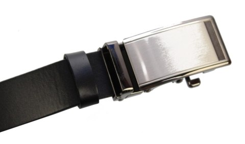 Pasek Męski Skórzany MASSIMO (PL) Skóra Licowa EXTRA 30 mm CZARNY Gładki Klamra Samozaciskowa SREBRNA 24 Pasek Męski Skórzany MASSIMO (PL) Skóra Licowa EXTRA 30 mm CZARNY Gładki Klamra Samozaciskowa SREBRNA 24