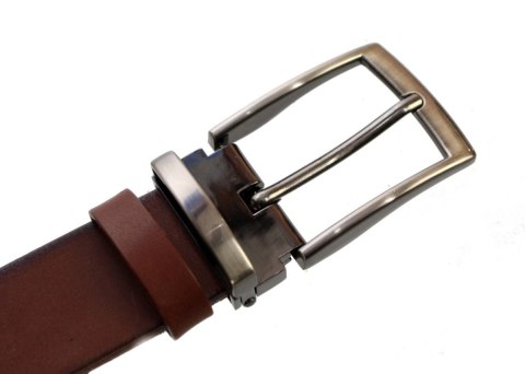 Pasek Męski Skórzany MASSIMO (PL) Skóra Licowa EXTRA 35 mm BRĄZOWY Gładki Klamra Nowoczesna Pasek Męski Skórzany MASSIMO (PL) Skóra Licowa EXTRA 35 mm BRĄZOWY Gładki Klamra Nowoczesna