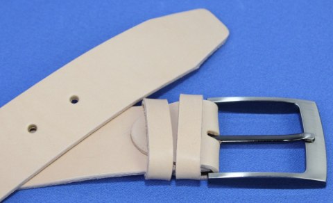Pasek Męski Skórzany PAS-MAX (PL) Skóra Licowa EXTRA 40 mm KREMOWY Pasek Męski Skórzany PAS-MAX (PL) Skóra Licowa EXTRA 40 mm KREMOWY