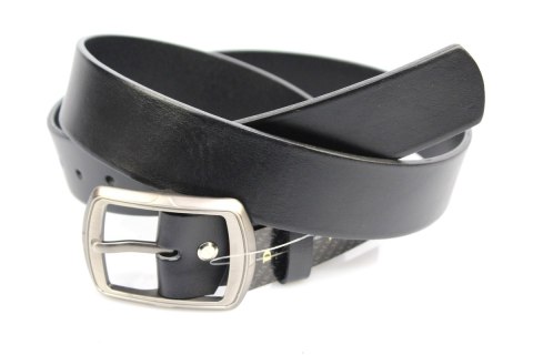 Pasek Skórzany Damski PAS-MAX (PL) Skóra Naturalna EXTRA Gładki 40 mm CZARNY K91 Pasek Skórzany Damski PAS-MAX (PL) Skóra Naturalna EXTRA Gładki 40 mm CZARNY K91