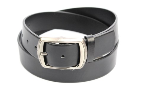Pasek Skórzany Damski PAS-MAX (PL) Skóra Naturalna EXTRA Gładki 40 mm CZARNY K91 Pasek Skórzany Damski PAS-MAX (PL) Skóra Naturalna EXTRA Gładki 40 mm CZARNY K91
