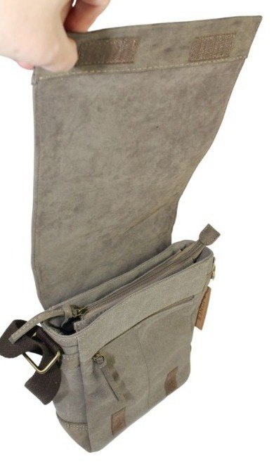 Skórzana Torba JENNIFER JONES Listonoszka Ze Skórzaną Klapką BRĄZOWY 4528-2 27 x 22 x 9 [cm]