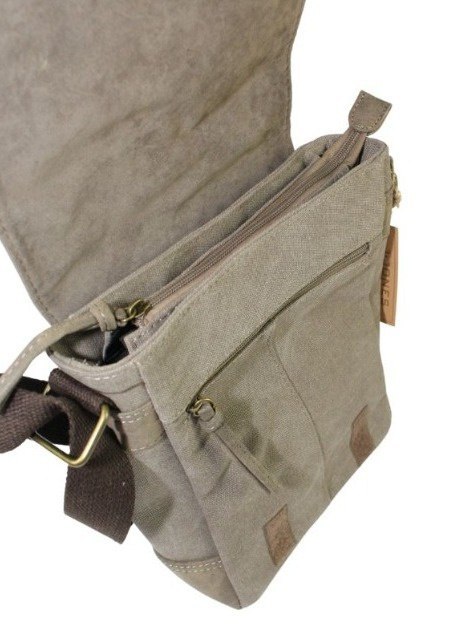 Skórzana Torba JENNIFER JONES Listonoszka Ze Skórzaną Klapką BRĄZOWY 4528-2 27 x 22 x 9 [cm]