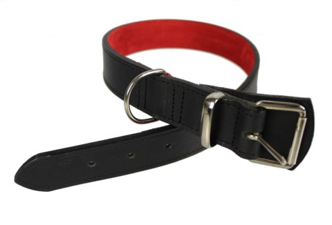 Solidna Obroża Dla Psa Czarna z Czarną Nitką Skóra Naturalna 30 mm 41/ 51 cm WIREX (PL) Solidna Obroża Dla Psa Czarna z Czarną Nitką Skóra Naturalna 30 mm 41/ 51 cm WIREX (PL)