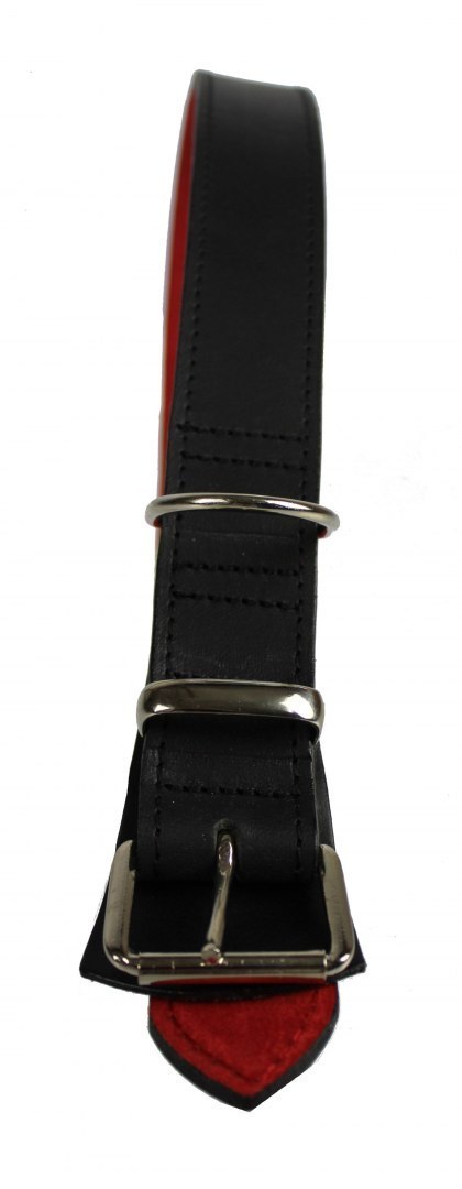 Solidna Obroża Dla Psa Czarna z Czarną Nitką Skóra Naturalna 30 mm 41/ 51 cm WIREX (PL) Solidna Obroża Dla Psa Czarna z Czarną Nitką Skóra Naturalna 30 mm 41/ 51 cm WIREX (PL)
