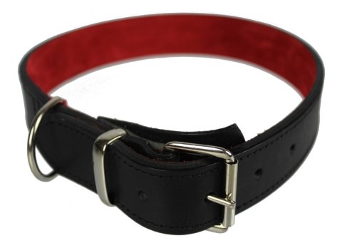 Solidna Obroża Dla Psa Czarna z Czarną Nitką Skóra Naturalna 30 mm 41/ 51 cm WIREX (PL) Solidna Obroża Dla Psa Czarna z Czarną Nitką Skóra Naturalna 30 mm 41/ 51 cm WIREX (PL)