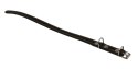Solidna Obroża Dla Psa Czekoladowa z Beżową Nitką Skóra Naturalna 12 mm 20-28 [cm] WIREX (PL)