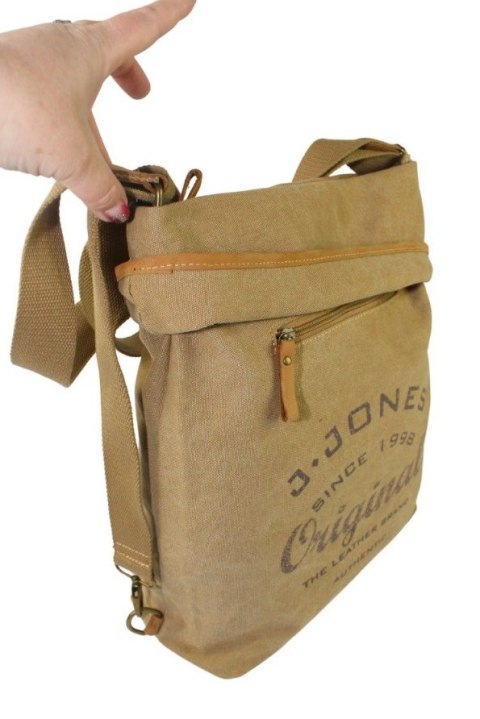 Torba JENNIFER JONES CANVAS Z Elementami Skórzanymi SŁOMIANA JJ4558 Torba JENNIFER JONES CANVAS Z Elementami Skórzanymi SŁOMIANA JJ4558