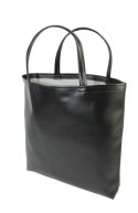 Torebka Na Zakupy Antoszczyk (PL) MARTA Ze Skóry Włoskiej Model Średni 36 x 37 x 8 [cm] CZARNY Połysk