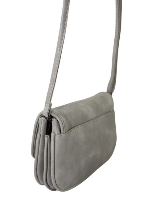 Torebka Ze Skóry Naturalnej Cielęcej Bag Street 835 Listonoszka SZARA Torebka Ze Skóry Naturalnej Cielęcej Bag Street 835 Listonoszka SZARA