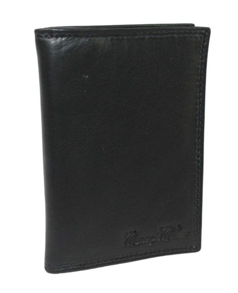 Etui Na Karty Dokumenty Money Maker Wizytownik Duży Pionowy Skóra Naturalna 12128B CZARNY 13 x 9,5 x 2 [cm]