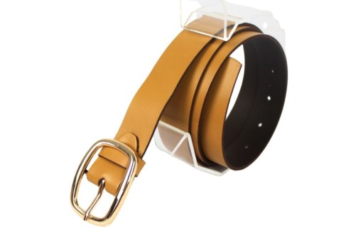 Pasek Damski Skórzany Arucce (PL) Skóra Licowa EXTRA 30 mm CAPPUCCINO Złota Klamra Pasek Damski Skórzany Arucce (PL) Skóra Licowa EXTRA 30 mm CAPPUCCINO Złota Klamra
