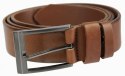 Pasek Skórzany ARUCCE (PL) Skóra Licowa 40 mm BRĄZOWY