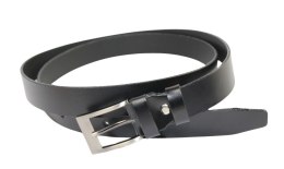 Pasek Skórzany GRETOS (PL) Skóra Licowa EXTRA 30 mm CZARNY Gładki Klamra Tradycyjna