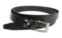 Pasek Skórzany GRETOS (PL) Skóra Licowa EXTRA 30 mm CZARNY Gładki Klamra Tradycyjna