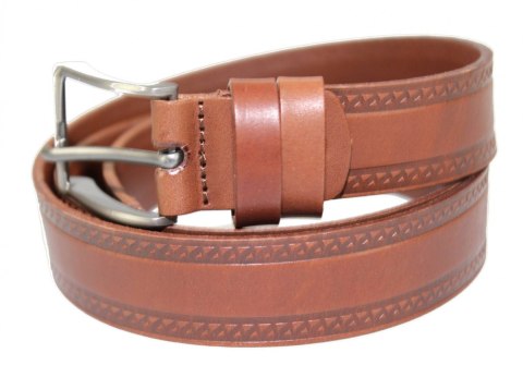 Pasek Skórzany Męski ARUCCE (PL) BRĄZOWY "TRÓJKĄTY" 30 mm Skóra Naturalna DW EXTRA Pasek Skórzany Męski ARUCCE (PL) BRĄZOWY "TRÓJKĄTY" 30 mm Skóra Naturalna DW EXTRA