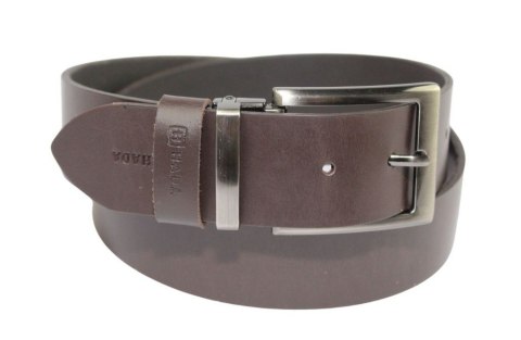 Pasek Skórzany Męski HADA (PL) Gładki Klamra Nowoczesna 40 mm Skóra Naturalna CZEKOLADOWY Pasek Skórzany Męski HADA (PL) Gładki Klamra Nowoczesna 40 mm Skóra Naturalna CZEKOLADOWY