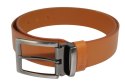 Pasek Skórzany Męski HADA (PL) Gładki Klamra Nowoczesna 40 mm Skóra Naturalna TOFFI