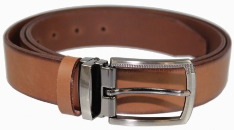 Pasek Skórzany PAS-MAX (PL) Skóra Licowa EXTRA 35 mm BRĄZOWY KRAST Gładki Klamra Nowoczesna Pasek Skórzany PAS-MAX (PL) Skóra Licowa EXTRA 35 mm BRĄZOWY KRAST Gładki Klamra Nowoczesna