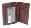 Płaski Portfel Etui Na Karty El Forrest (PL) Skóra Naturalna Pionowe Dwie Części Z Miejscem Na Gotówkę Pionowy Suwak 575 28
