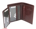 Płaski Portfel Etui Na Karty El Forrest (PL) Skóra Naturalna Pionowe Dwie Części Z Miejscem Na Gotówkę Pionowy Suwak 575 28