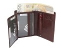 Płaski Portfel Etui Na Karty El Forrest (PL) Skóra Naturalna Pionowe Dwie Części Z Miejscem Na Gotówkę Pionowy Suwak 575 28