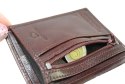 Płaski Portfel Etui Na Karty El Forrest (PL) Skóra Naturalna Pionowe Dwie Części Z Miejscem Na Gotówkę Pionowy Suwak 575 28